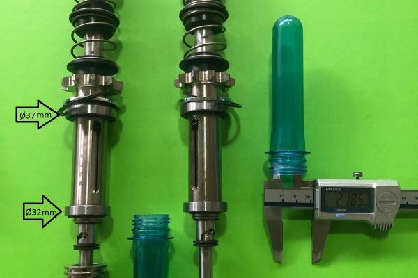 Krones Spindle And Preform Gripper Full Set Ø22mm